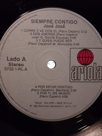José José : Siempre Contigo (LP, Album)