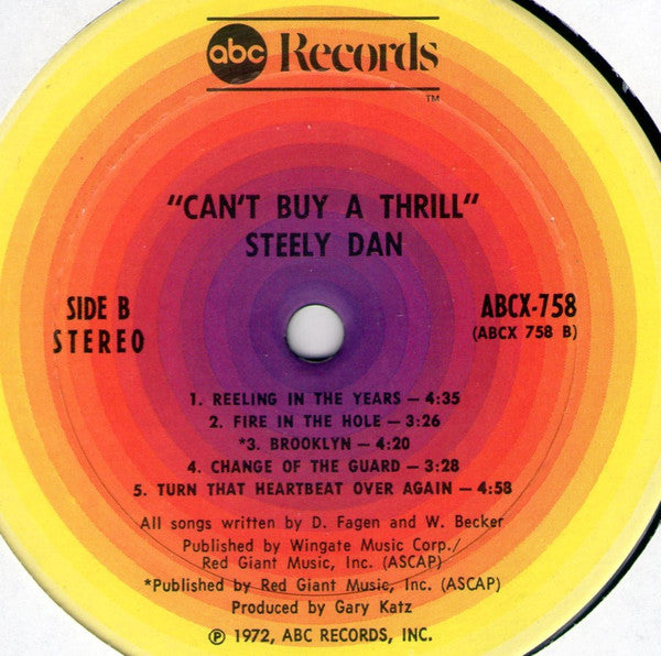 Steely Dan : Can't Buy A Thrill (LP, Album, RP, Gat)