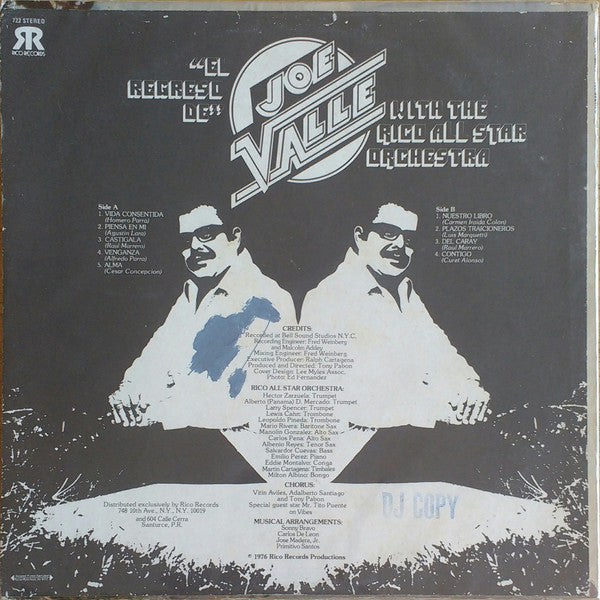 Joe Valle : El Regreso De (LP, Promo)