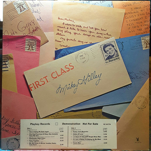 Mickey Gilley : First Class (LP, Album, Promo)