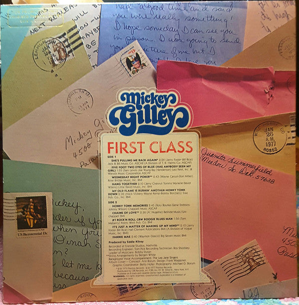 Mickey Gilley : First Class (LP, Album, Promo)