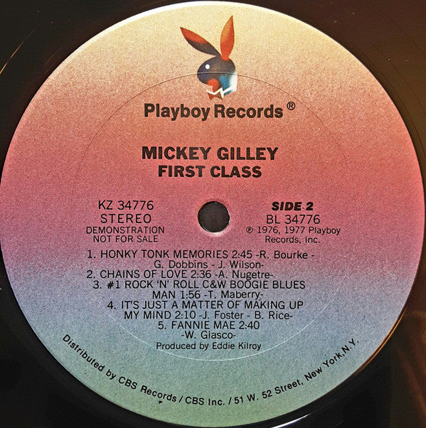 Mickey Gilley : First Class (LP, Album, Promo)