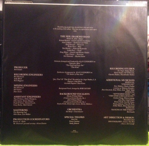 Neil Diamond : September Morn (LP, Album, Promo)