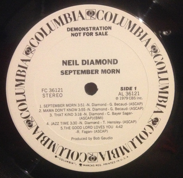 Neil Diamond : September Morn (LP, Album, Promo)
