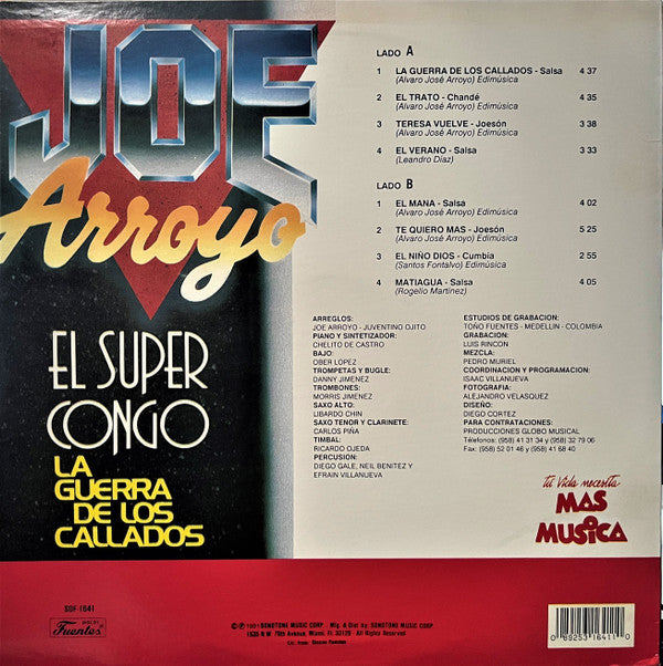 Joe Arroyo : La Guerra De Los Callados (LP, Album, RE)