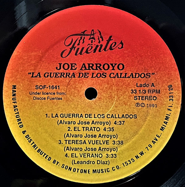 Joe Arroyo : La Guerra De Los Callados (LP, Album, RE)