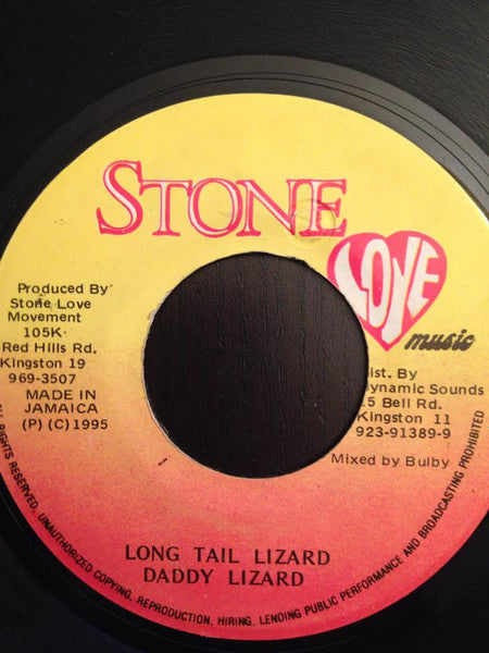 Daddy Lizard : Long Tail Lizard (7")