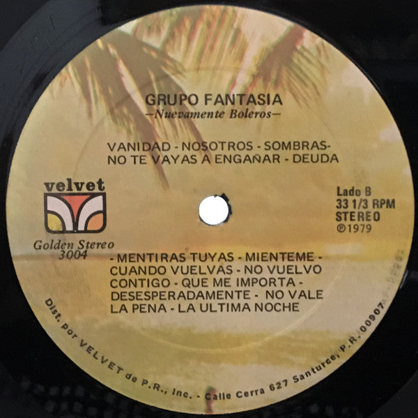 Grupo Fantasia : Nuevamente Boleros (LP, Album)