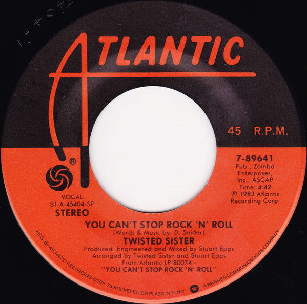 Twisted Sister : We're Not Gonna Take It (7", Single, SP)