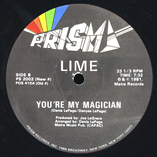 Lime (2) : Babe, We're Gonna Love Tonite / You're My Magician (12", RE, RP)