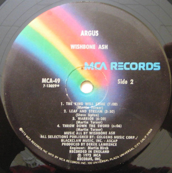 Wishbone Ash : Argus (LP, Album, RE, Gat)