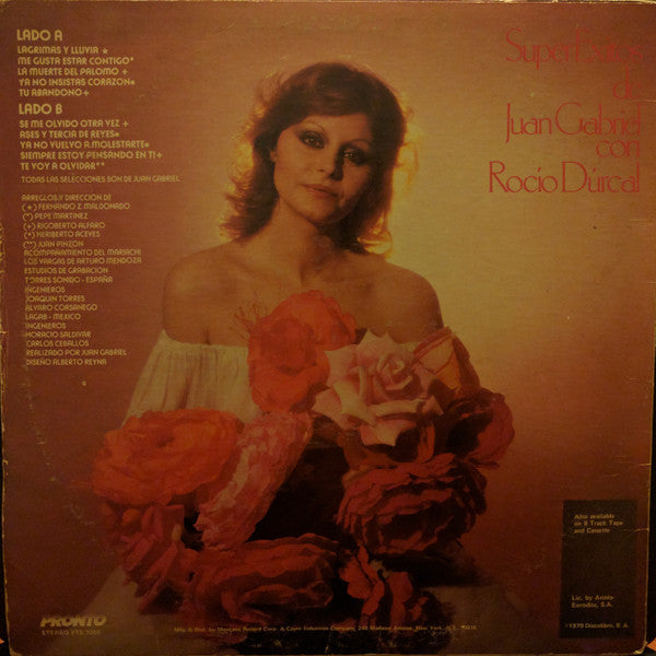 Rocío Dúrcal : Super Exitos De Juan Gabriel (LP, Album, RE)