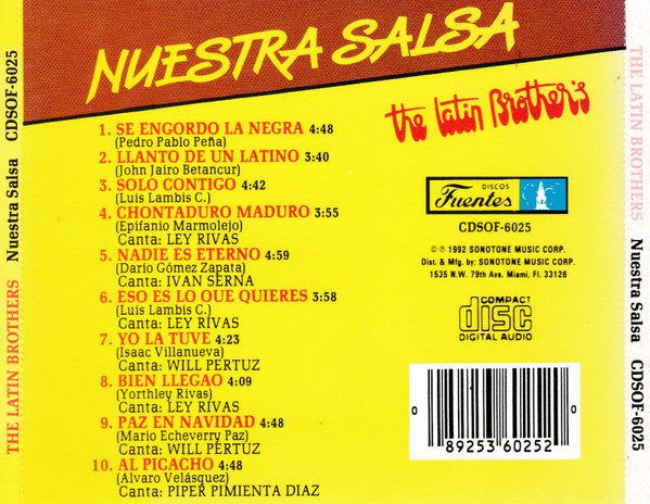 The Latin Brothers : Nuestra Salsa (CD, Album)