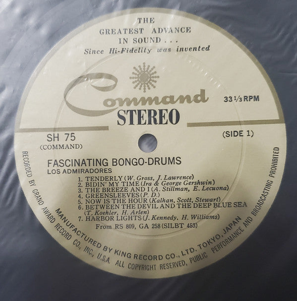 Los Admiradores : The Fascinating Bongo-Drums (LP, Album, Gat)