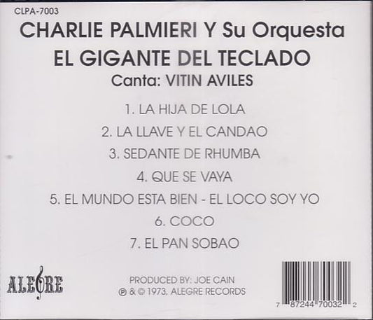 Charlie Palmieri And His Orchestra Canta Vitin Aviles - El Gigante Del Teclado vinyl record, CD (Near Mint (NM or M-)) | Lulo Records
