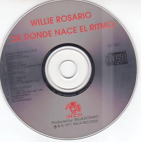 Willie Rosario : Mr Rhythm/de Donde Nace el Ritmo (CD, Album, RE)