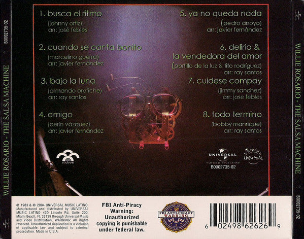 Willie Rosario : The Salsa Machine (CD, Album, Dig)