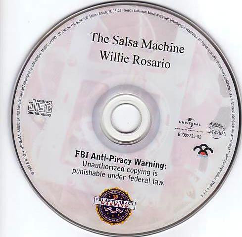 Willie Rosario : The Salsa Machine (CD, Album, Dig)