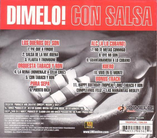 Various - Dimelo! Con Salsa vinyl record, CD (Near Mint (NM or M-)) | Lulo Records