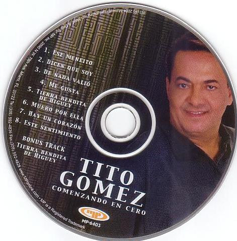 Tito Gomez (2) : Comenzando En Cero (CD, Album)