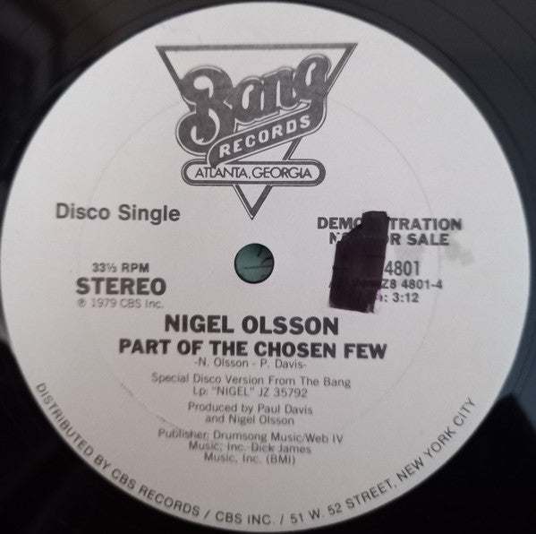 Nigel Olsson : Little Bit Of Soap (12", Single, Promo)