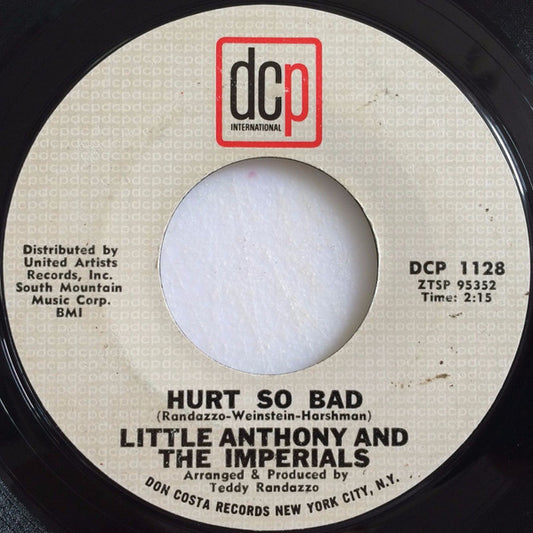 Little Anthony & The Imperials : Hurt So Bad / Reputation (7", Single)