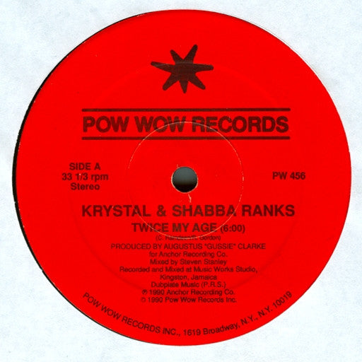 Krystal (3) & Shabba Ranks / Sanchez & Lady G : Twice My Age / Half My Age (12")
