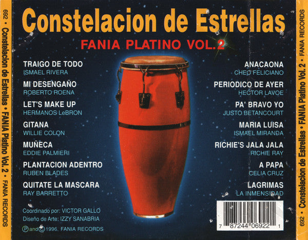 Various : Constelacion De Estrellas Fania Platino Vol. 2 (CD, Comp)