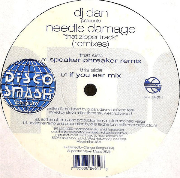 DJ Dan : That Zipper Track (Remixes) (12", Single)