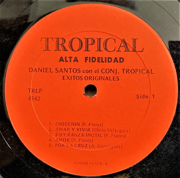 Daniel Santos Con El Conjunto Tropical (7) : Sus Exitos Originales Con El Conjunto Tropical (LP, Album, Comp)