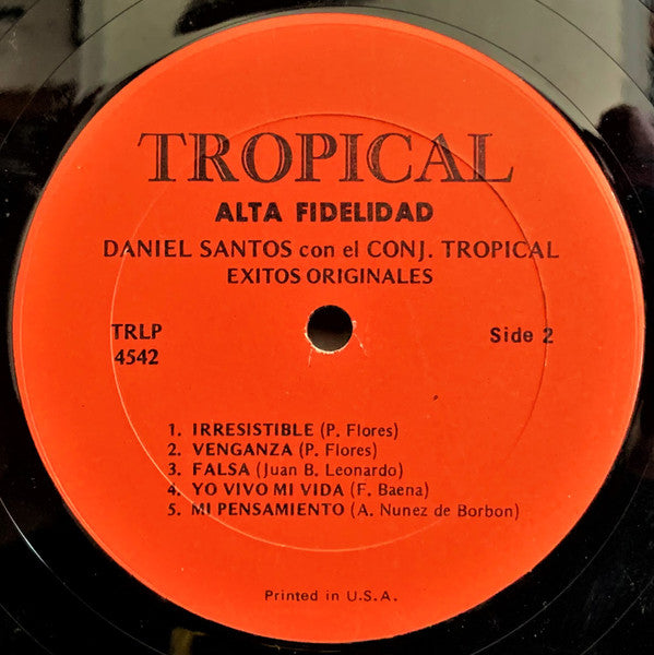 Daniel Santos Con El Conjunto Tropical (7) : Sus Exitos Originales Con El Conjunto Tropical (LP, Album, Comp)
