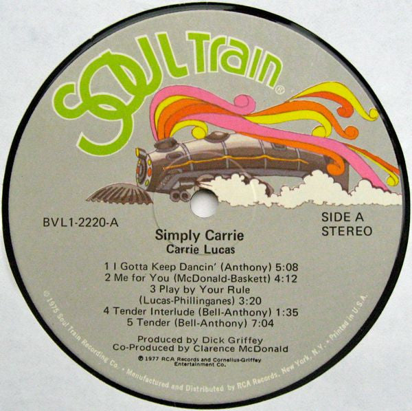 Carrie Lucas : Simply Carrie (LP, Album, Gat)