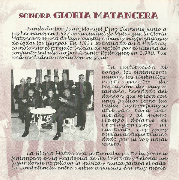 Sonora Gloria Matancera : 75° Aniversario (CD)