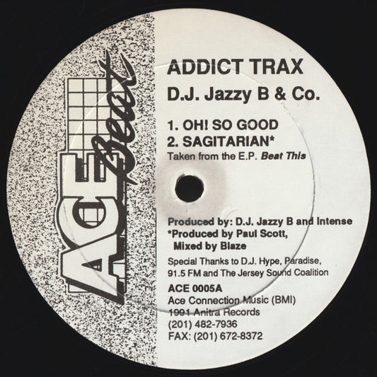 D.J. Jazzy B & Co. : Addict Trax (12")