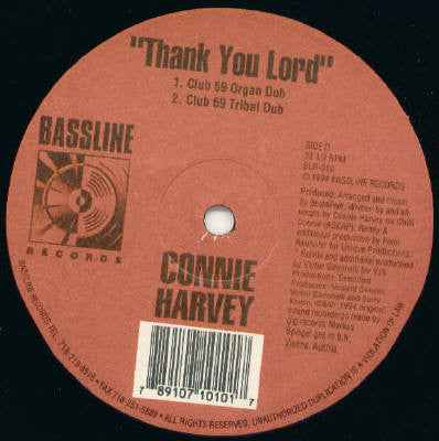 Connie Harvey : Thank You Lord (2x12")