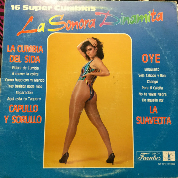 La Sonora Dinamita : 16 Super Cumbias (LP, Comp)