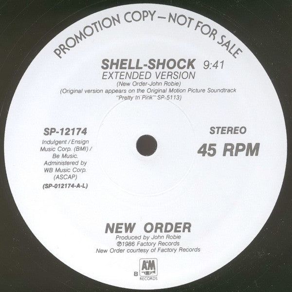 New Order : Shellshock (12", Promo)