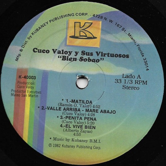 Cuco Valoy : Bien Sobao (LP, Album)