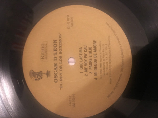 Oscar D'Leon* : El Rey De Los Soneros (LP)