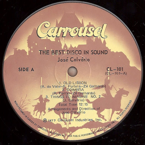 José Calvário : The Best Disco In Sound (LP, Album)
