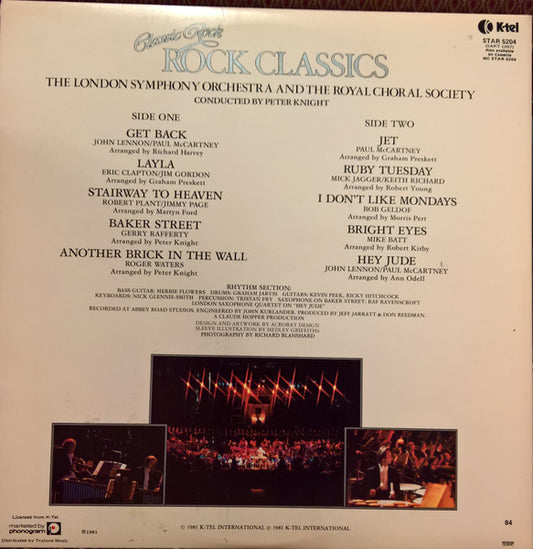 London Symphony Orchestra And The Royal Choral Society - Classic Rock, Rock Classics vinyl record, LP (Mint (M)) | Lulo Records
