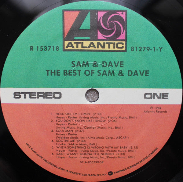 Sam & Dave : The Best Of Sam & Dave (LP, Comp, Club)