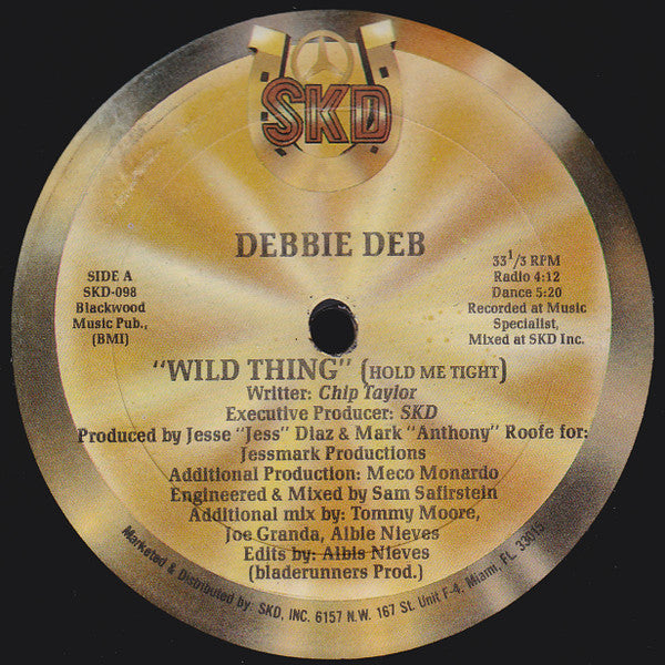 Debbie Deb : Wild Thing (Hold Me Tight) (12")