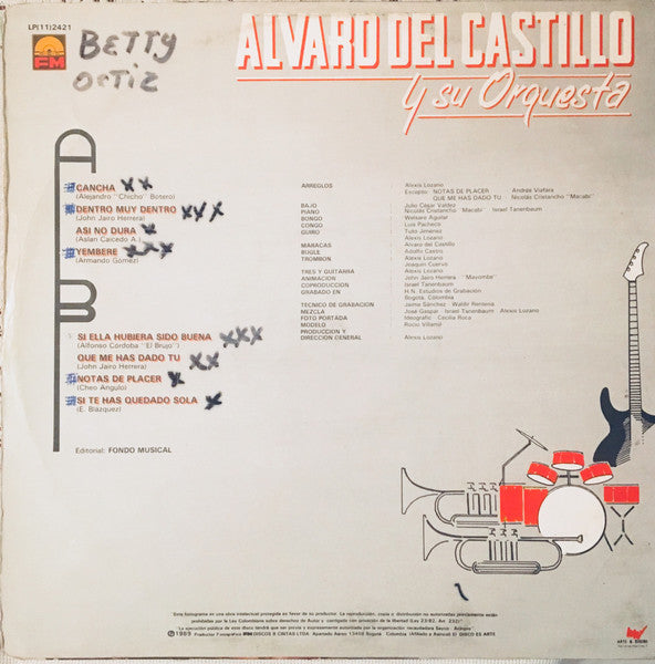 Alvaro Del Castillo Y Su Orquesta* : Alvaro Del Castillo Y Su Orquesta (LP, Album)