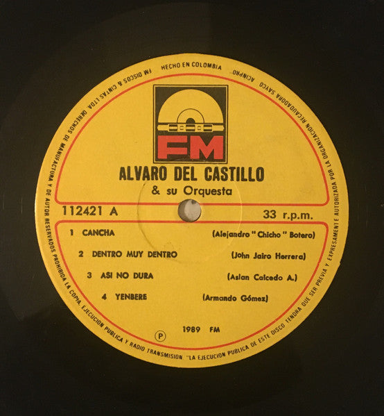 Alvaro Del Castillo Y Su Orquesta* : Alvaro Del Castillo Y Su Orquesta (LP, Album)