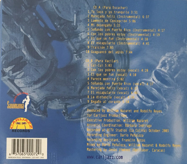 Saxomanía Orquesta : Marejada Feliz (CD, Album)