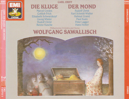 Carl Orff - Philharmonia Orchestra And Philharmonia Chorus, Wolfgang Sawallisch - Die Kluge | Der Mond vinyl record, 2xCD (Near Mint (NM or M-)) | Lulo Records