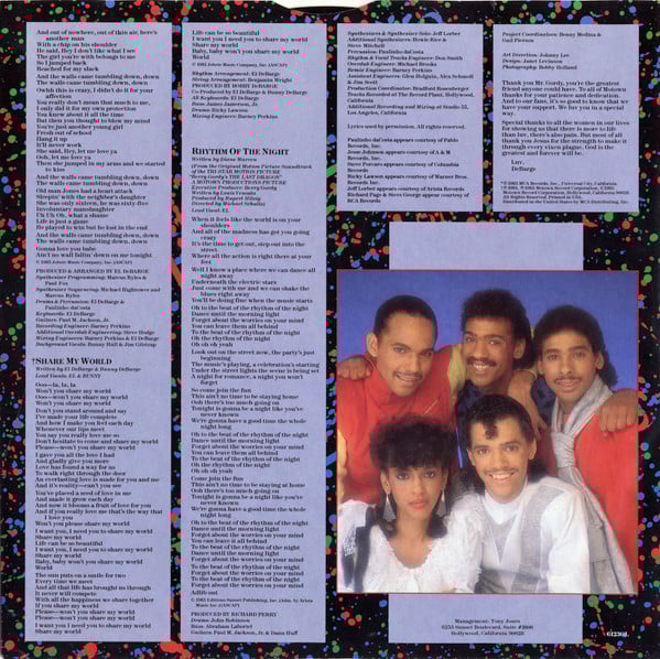 DeBarge : Rhythm Of The Night (LP, Album)