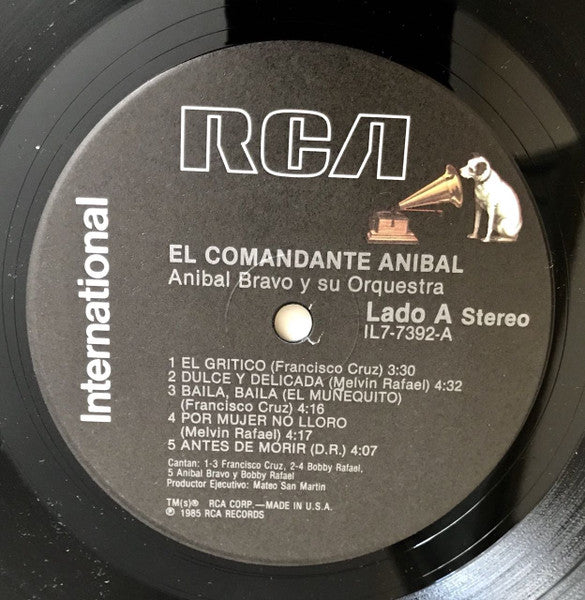 Anibal Bravo Y Su Orquesta : El Comandante Anibal (LP, Album)