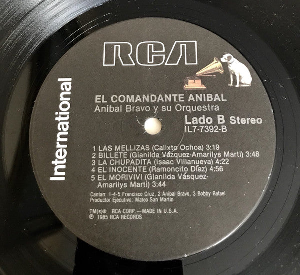 Anibal Bravo Y Su Orquesta : El Comandante Anibal (LP, Album)